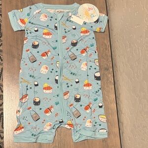 Little Sleepies Sushi Shorty Romper 3T